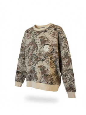 Eric Emanuel EE Basic/Fore Crewneck Tan EE/Leafy Camo Men's - FW23 Large
